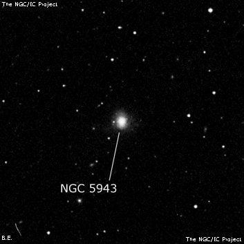 NGC 5943 - линзовидная галактика. Описание NGC 5943:, Галактика в созвездии Волопас
