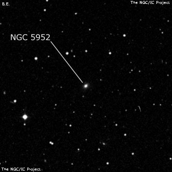 NGC 5952 - линзовидная галактика. Описание NGC 5952:, Галактика в созвездии Змея