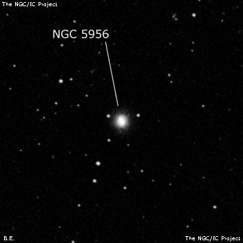 NGC 5956 - спиральная галактика. Описание NGC 5956:, Галактика в созвездии Змея