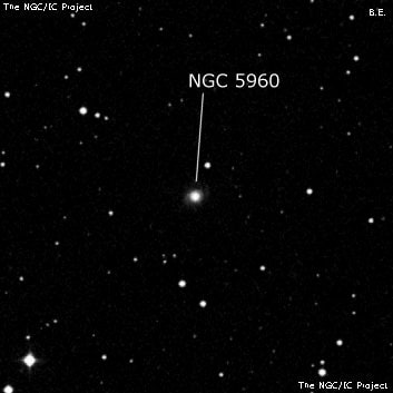 NGC 5960 - галактика. Описание NGC 5960:, Галактика в созвездии Змея