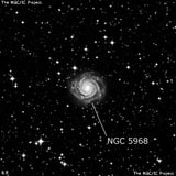 NGC 5968 - спиральная галактика с баром. Описание NGC 5968:, Галактика в созвездии Волк