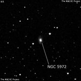 NGC 5972 - линзовидная галактика. Описание NGC 5972:, Галактика в созвездии Змея