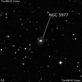 NGC 5977 - спиральная галактика с баром. Описание NGC 5977:, Галактика в созвездии Змея
