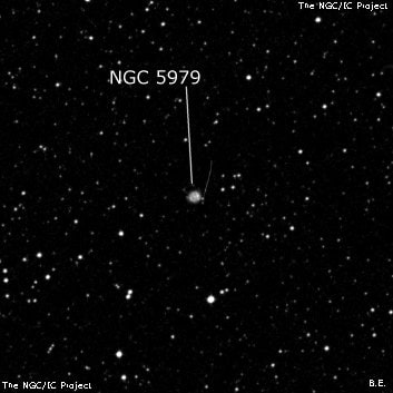 NGC 5979 - планетарная туманность. Описание NGC 5979:, Планетарная туманность в созвездии Южный Треугольник