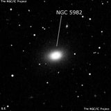 NGC 5982 - эллиптическая галактика. Описание NGC 5982:, Галактика в созвездии Дракон