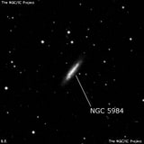 NGC 5984 - спиральная галактика с баром. Описание NGC 5984:, Галактика в созвездии Змея