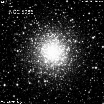 NGC 5986 - шаровое скопление звёзд. Описание NGC 5986:, Шаровое скопление в созвездии Волк
