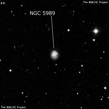 NGC 5989 - спиральная галактика. Описание NGC 5989:, Галактика в созвездии Дракон