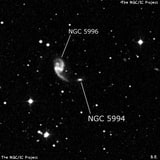 NGC 5994 - спиральная галактика с баром. Описание NGC 5994:, Галактика в созвездии Змея