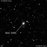NGC 5995 - спиральная галактика. Описание NGC 5995:, Галактика в созвездии Весы