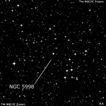 NGC 5998 - группа звёзд. Описание NGC 5998:, Рассеянное скопление в созвездии Скорпион