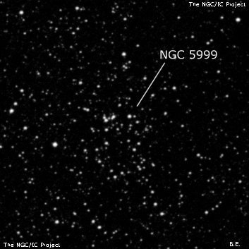 NGC 5999 - рассеянное скопление звёзд. Описание NGC 5999:, Рассеянное скопление в созвездии Наугольник