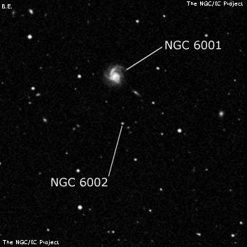 NGC 6002 - одиночная звезда. Описание NGC 6002:, Двойная звезда в созвездии Северная Корона