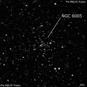 NGC 6005 - рассеянное скопление звёзд. Описание NGC 6005:, Рассеянное скопление в созвездии Наугольник