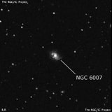 NGC 6007 - спиральная галактика с баром. Описание NGC 6007:, Галактика в созвездии Змея