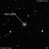 NGC 6008 - спиральная галактика с баром. Описание NGC 6008:, Галактика в созвездии Змея