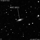 NGC 6011 - спиральная галактика. Описание NGC 6011:, Галактика в созвездии Малая Медведица