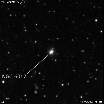 NGC 6017 - спиральная галактика. Описание NGC 6017:, Галактика в созвездии Змея