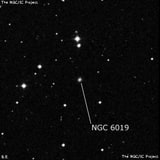 NGC 6019 - эллиптическая галактика. Описание NGC 6019:, Галактика в созвездии Дракон