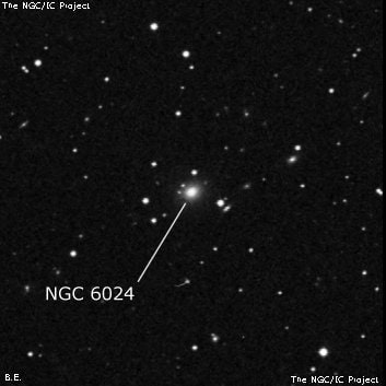 NGC 6024 - спиральная галактика. Описание NGC 6024:, Галактика в созвездии Дракон