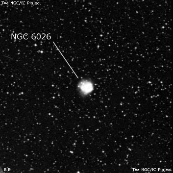NGC 6026 - планетарная туманность. Описание NGC 6026:, Планетарная туманность в созвездии Волк