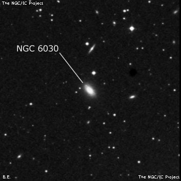 NGC 6030 - линзовидная галактика. Описание NGC 6030:, Галактика в созвездии Геркулес