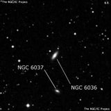 NGC 6036 - линзовидная галактика. Описание NGC 6036:, Галактика в созвездии Змея