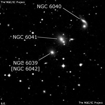 NGC 6039 - галактика. Описание NGC 6039:, Объект глубокого космоса в созвездии Геркулес