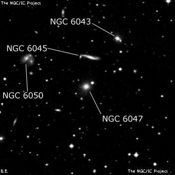 NGC 6047 - эллиптическая галактика. Описание NGC 6047:, Галактика в созвездии Геркулес