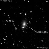 NGC 6051 - эллиптическая галактика. Описание NGC 6051:, Галактика в созвездии Змея