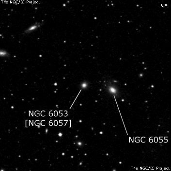 NGC 6053 - эллиптическая галактика. Описание NGC 6053:, Галактика в созвездии Геркулес
