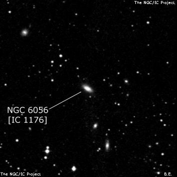 NGC 6056 - спиральная галактика с баром. Описание NGC 6056:, Галактика в созвездии Геркулес