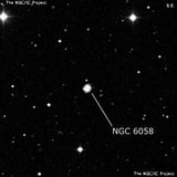 NGC 6058 - планетарная туманность. Описание NGC 6058:, Планетарная туманность в созвездии Геркулес