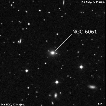 NGC 6061 - галактика. Описание NGC 6061:, Галактика в созвездии Геркулес