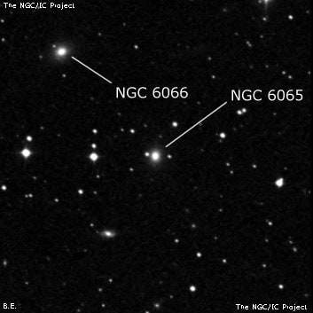 NGC 6065 - линзовидная галактика. Описание NGC 6065:, Галактика в созвездии Змея