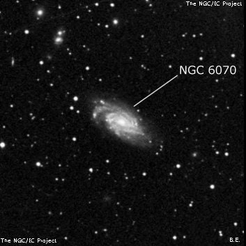 NGC 6070 - спиральная галактика. Описание NGC 6070:, Галактика в созвездии Змея