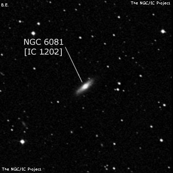 NGC 6081 - линзовидная галактика. Описание NGC 6081:, Галактика в созвездии Геркулес