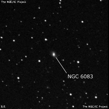 NGC 6083 - спиральная галактика. Описание NGC 6083:, Галактика в созвездии Геркулес