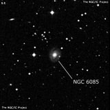 NGC 6085 - спиральная галактика. Описание NGC 6085:, Галактика в созвездии Северная Корона
