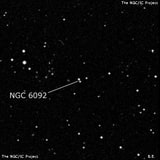 NGC 6092 - две звезды. Описание NGC 6092:, Двойная звезда в созвездии Северная Корона
