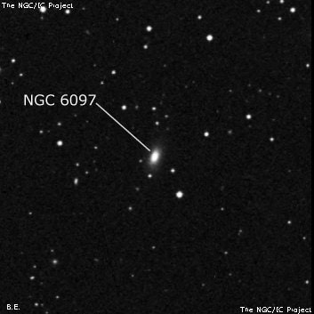 NGC 6097 - линзовидная галактика. Описание NGC 6097:, Галактика в созвездии Северная Корона