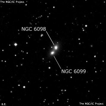 NGC 6099 - эллиптическая галактика. Описание NGC 6099:, Галактика в созвездии Геркулес