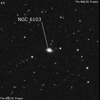 NGC 6103 - галактика. Описание NGC 6103:, Галактика в созвездии Северная Корона