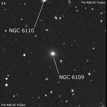 NGC 6109 - линзовидная галактика. Описание NGC 6109:, Галактика в созвездии Северная Корона