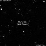 NGC 611 - по указанным Генри Дрейером координатам, объект повторно не найден; . Описание NGC 611:, Объект глубокого космоса в созвездии Кит