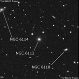 NGC 6112 - эллиптическая галактика. Описание NGC 6112:, Галактика в созвездии Северная Корона