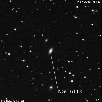 NGC 6113 - линзовидная галактика. Описание NGC 6113:, Галактика в созвездии Геркулес
