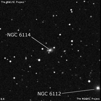 NGC 6114 - галактика. Описание NGC 6114:, Галактика в созвездии Северная Корона
