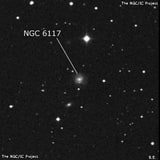 NGC 6117 - спиральная галактика. Описание NGC 6117:, Галактика в созвездии Северная Корона