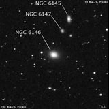NGC 6146 - эллиптическая галактика. Описание NGC 6146:, Галактика в созвездии Геркулес